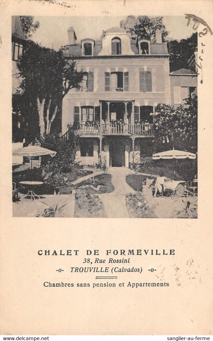 CPA 14 TROUVILLE CHALET DE FORMEVILLE RUE ROSSINI - Trouville