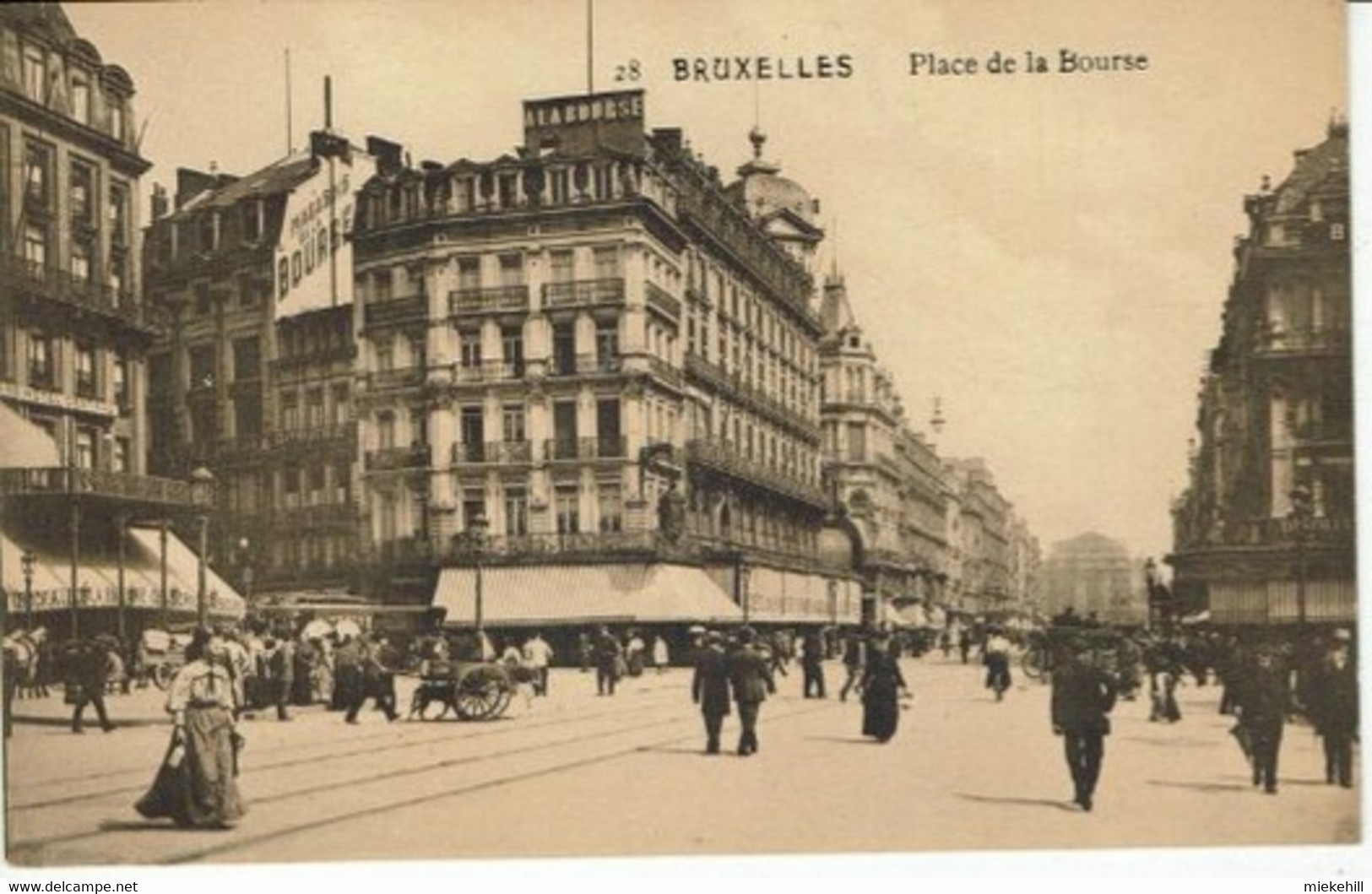 BRUXELLES PLACE DE LA BOURSE-HOTEL CENTRAL-BIERE BOCK-ALE-MAGASINS DE LA BOURSE- - Places, Squares