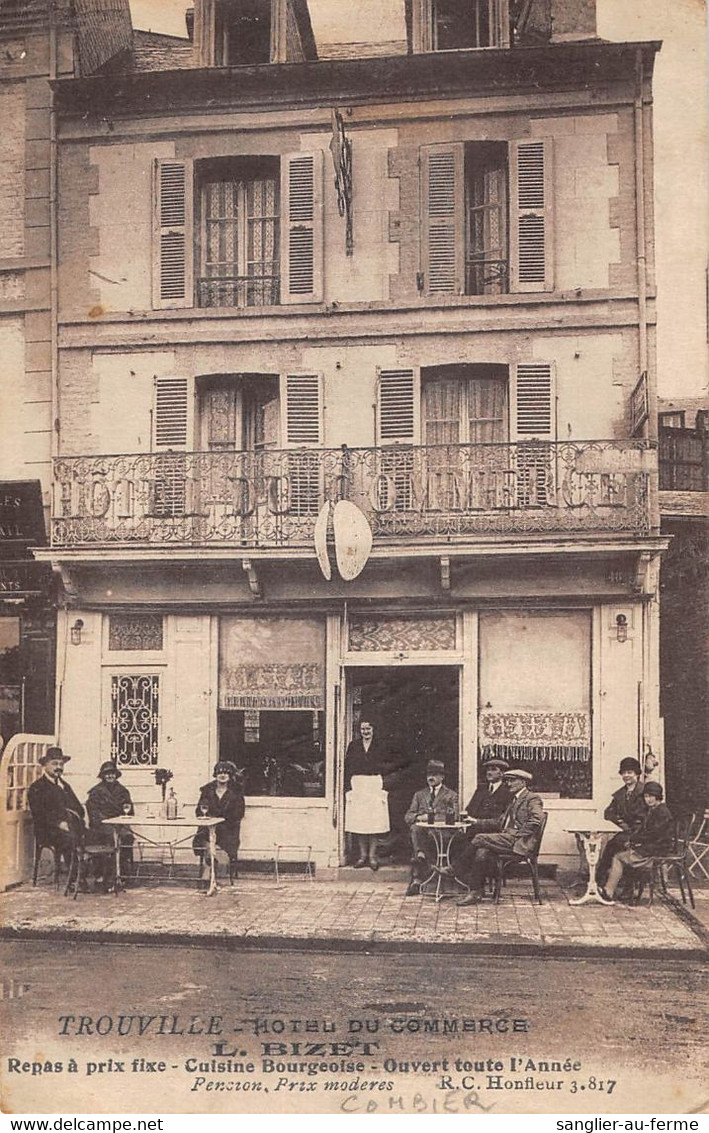 CPA 14 TROUVILLE HOTEL DU COMMERCE L.BIZET - Trouville