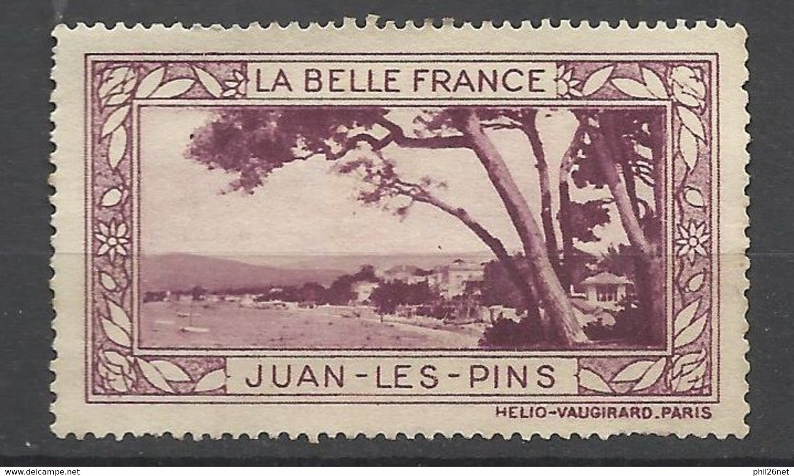 France Vignette HV  Belle France Juan Les Pins         Neuf ( * ) AB     Voir Scans    Soldes ! ! ! - Tourisme (Vignettes)