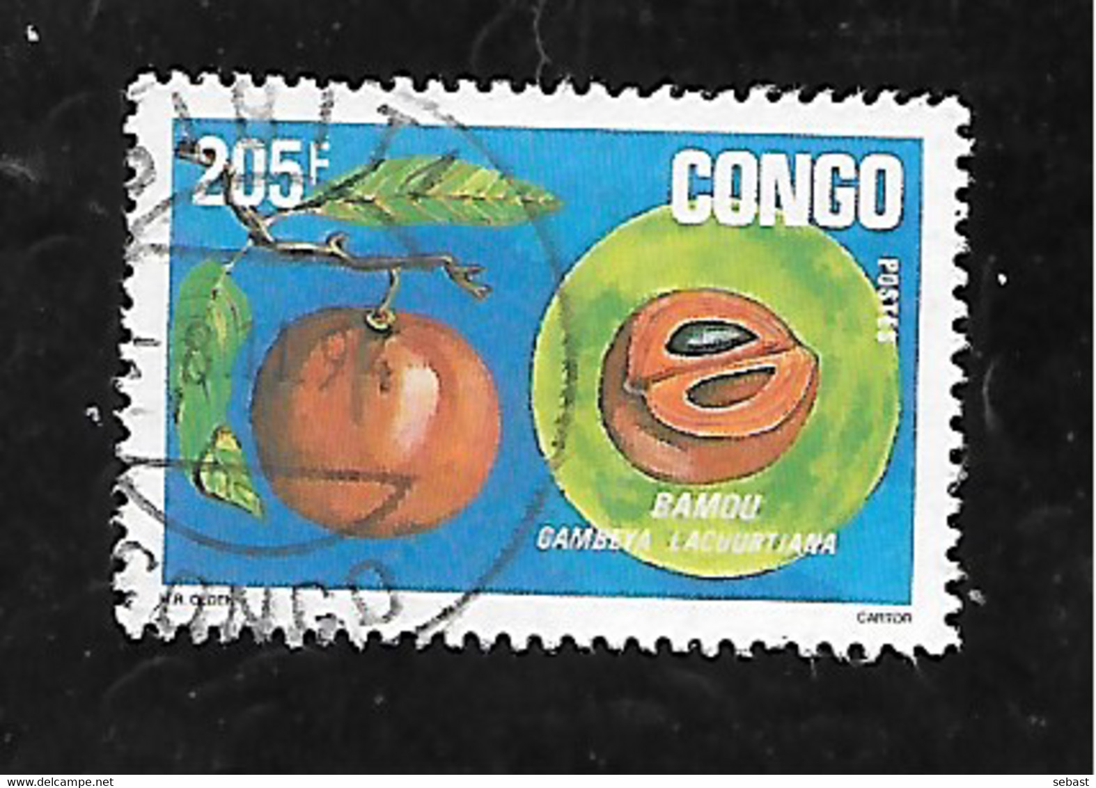 TIMBRE OBLITERE DU CONGO BRAZZA DE 1994 N° MICHEL B 1411 - Oblitérés