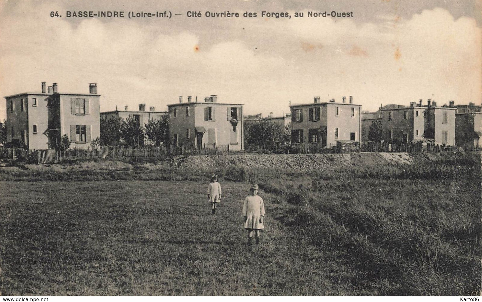 Basse Indre * Cité Ouvrière Des Forges , Au Nord Ouest * Enfants Villageois - Basse-Indre