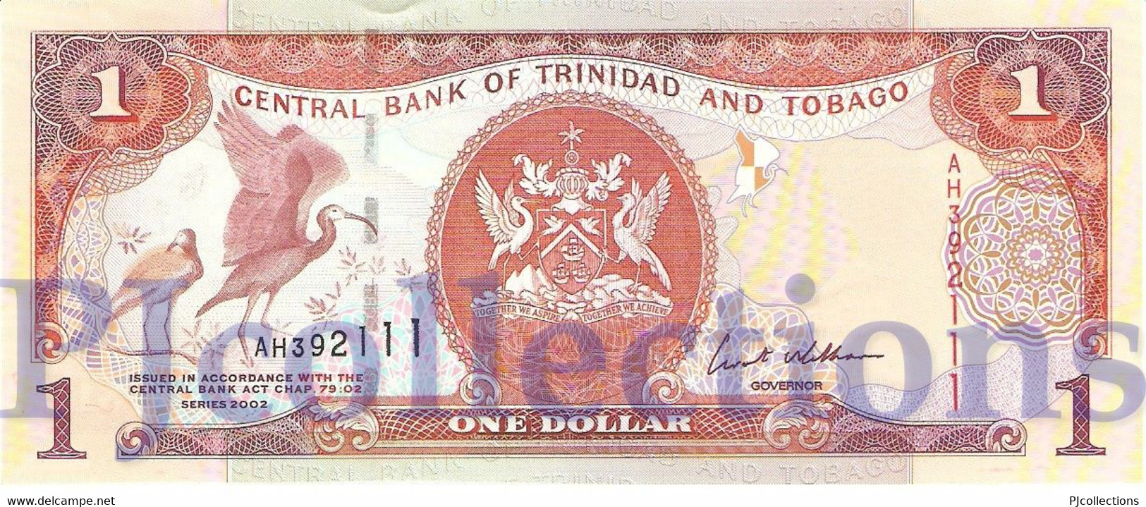 TRINIDAD & TOBAGO 1 DOLLAR 2002 PICK 41b UNC - Trinidad Y Tobago