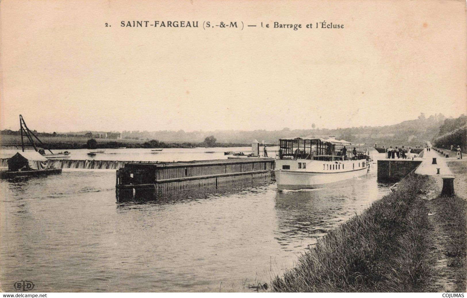 77 - SAINT FARGEAU - S09515 - Le Barrage Et L'Ecluse- L1 - Saint Fargeau Ponthierry