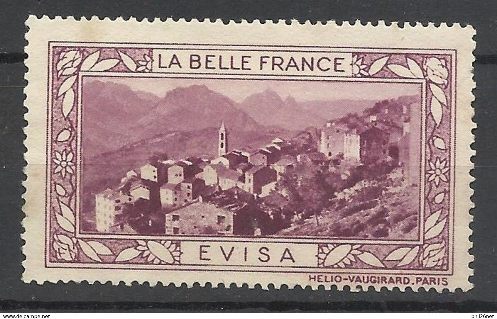 France  Vignette HV  La Belle France    Evisa       Neuf ( * ) B/TB Voir Scans  Soldes ! ! ! - Turismo (Vignette)