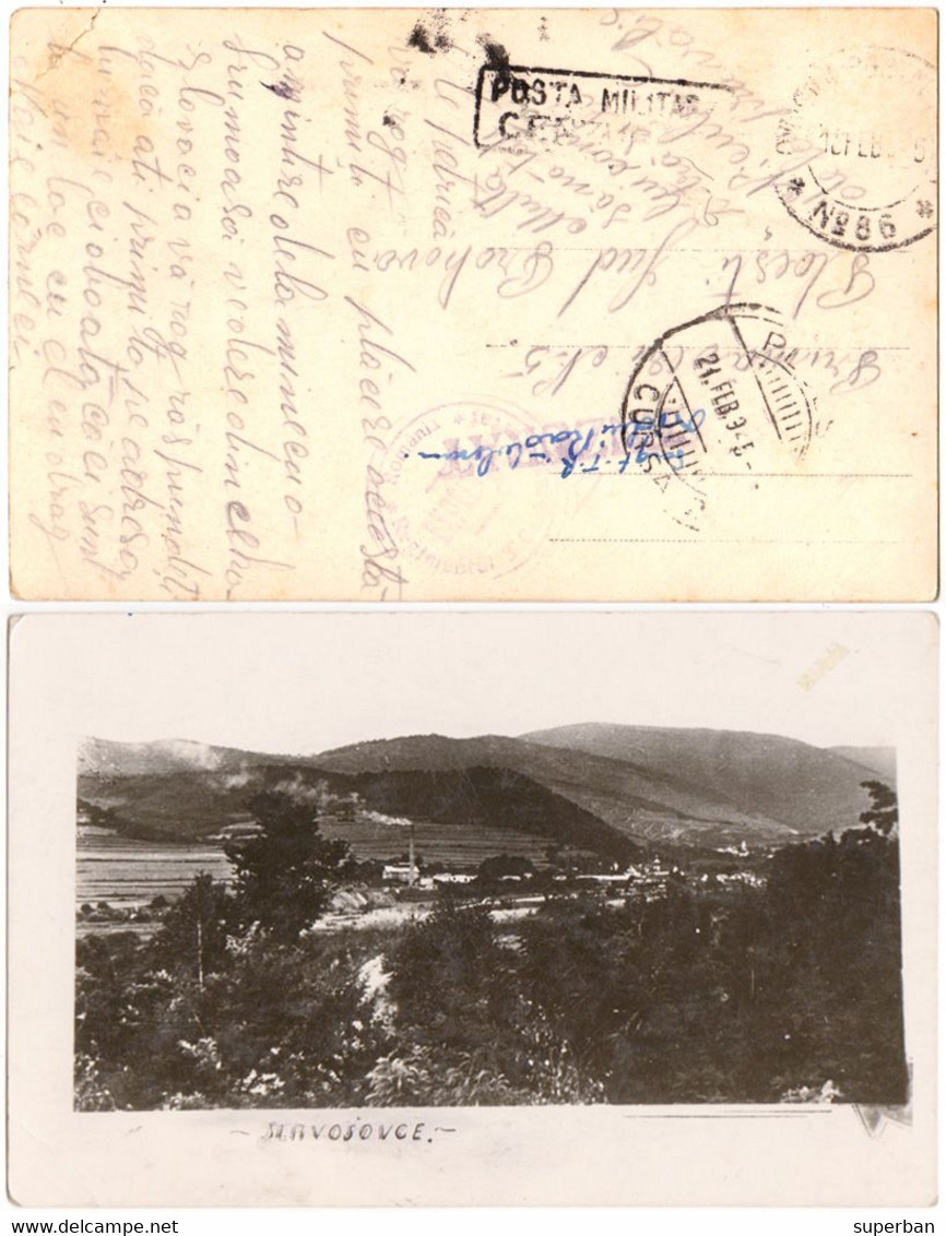 ROMANIA - WW II : POSTCARD MAILED In FEBRUARY 1945 From THE BATTLEFIELD [ SLAVOŠOVCE ] By ROMANIAN MILITARY POST (al190) - 2de Wereldoorlog (Brieven)