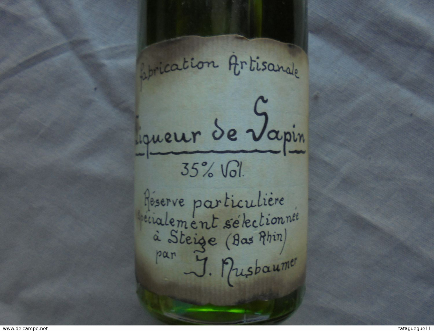 Ancien - Bouteille Pleine Liqueur De Sapin Distillerie Jos Nusbaumer Steige - Spiritueux