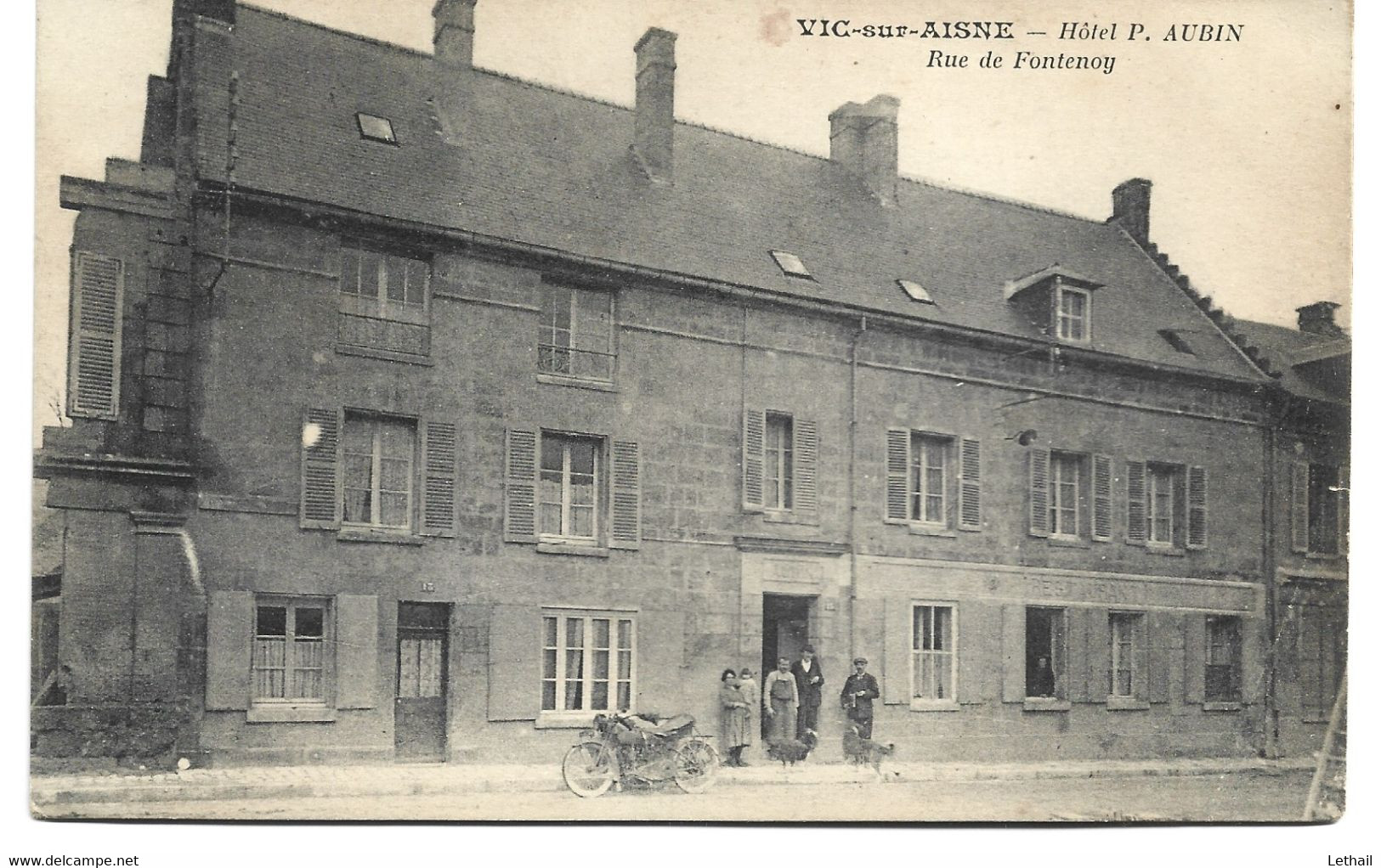 Ref (  660 )  Vic Sur Aisne -- Hotel P.aubin - Vic Sur Aisne