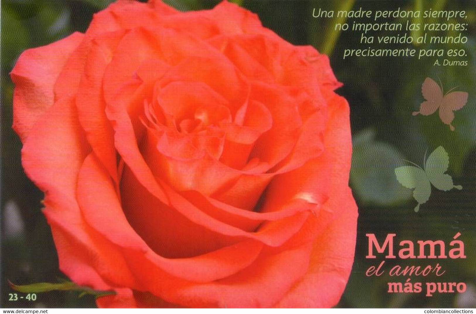 Lote PEP539, Cuba, 2014, Entero Postal, Postal Stationary,  Flower, Orchid Postcard, Mother's Day, 23/40, Postcard - Tarjetas – Máxima