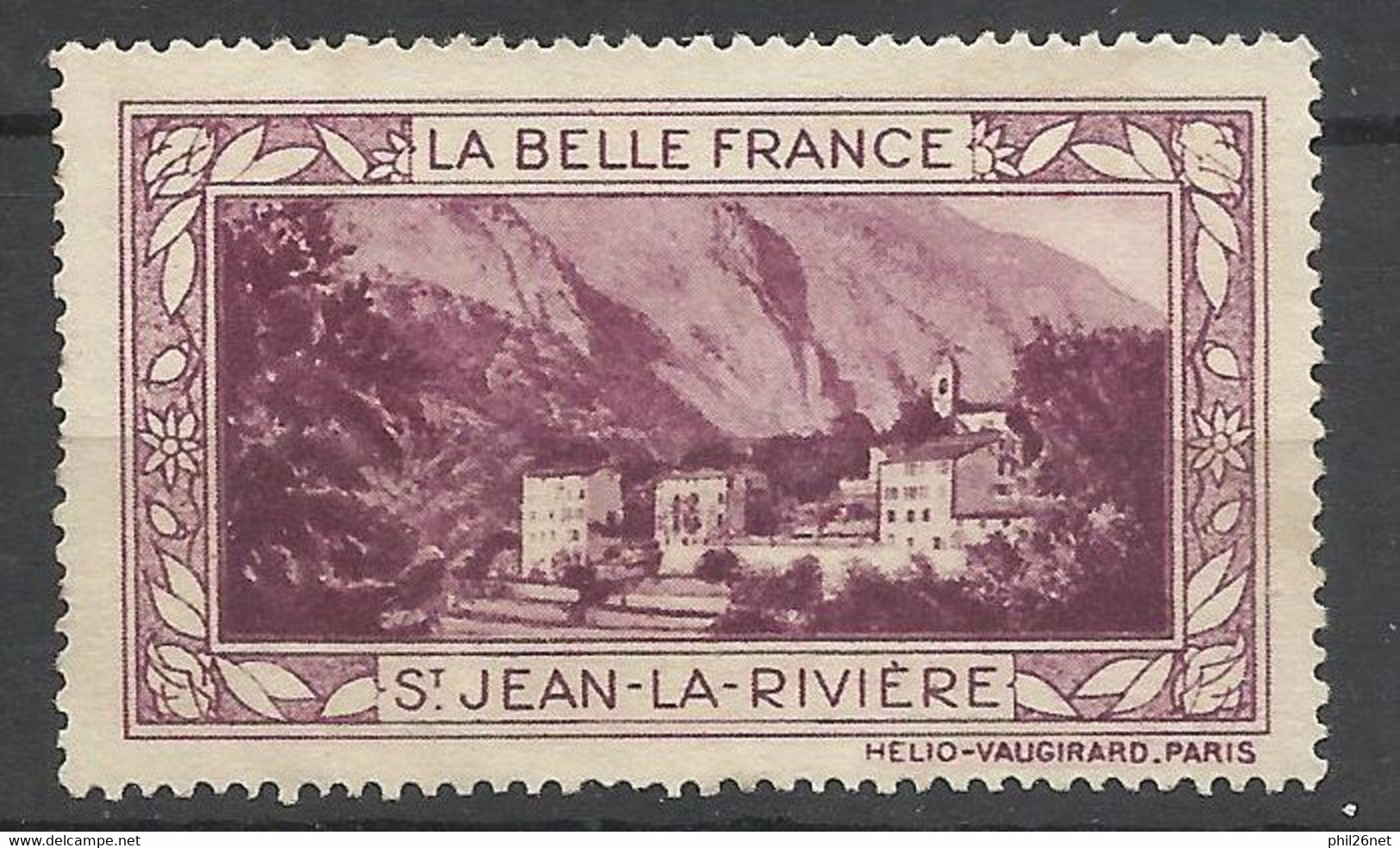 France  Vignette HV  La Belle France   Saint Jean La Rivière       Neuf ( * ) B/TB Voir Scans  Soldes ! ! ! - Tourism (Labels)