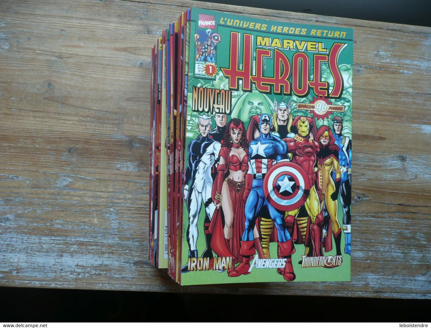 LOT MARVEL HEROES N 1 A  37 SERIE COMPLETE MANQUE N 7 JANVIER 2001 A JANVIER 2004 MARVEL PANINI COMICS TRES BON ETAT - Marvel France