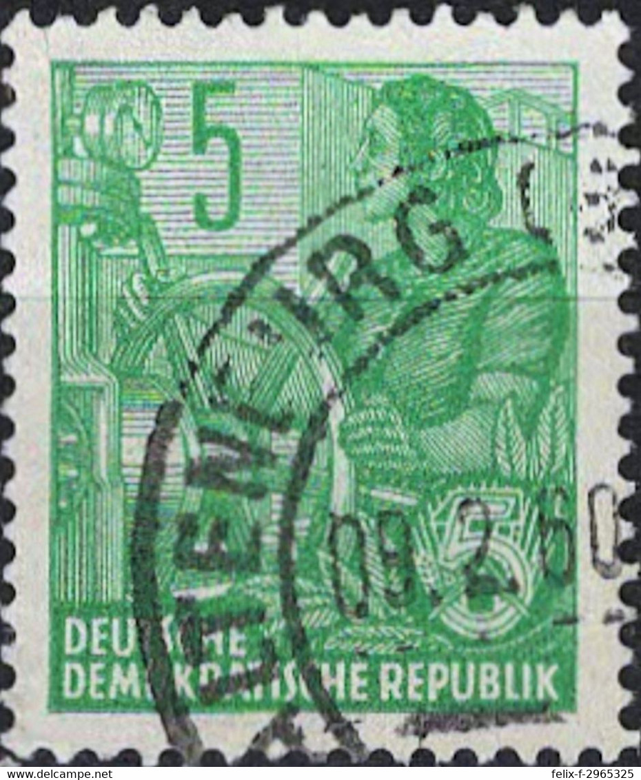 00528 - 001 - 1 MiNr. 406 DDR 1953 Fünfjahrplan (II) - Gebraucht