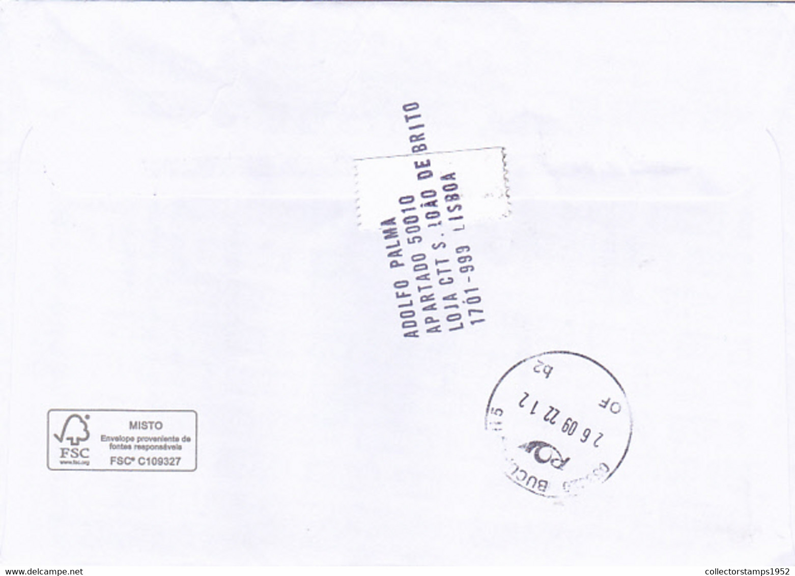 JEWELRIES, STAMP ON COVER, 2022, PORTUGAL - Brieven En Documenten