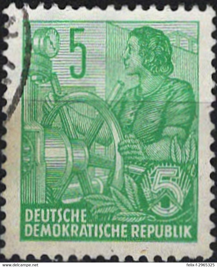 00533 - 006 - 1 MiNr. 406 DDR 1953 Fünfjahrplan (II) - Gebraucht