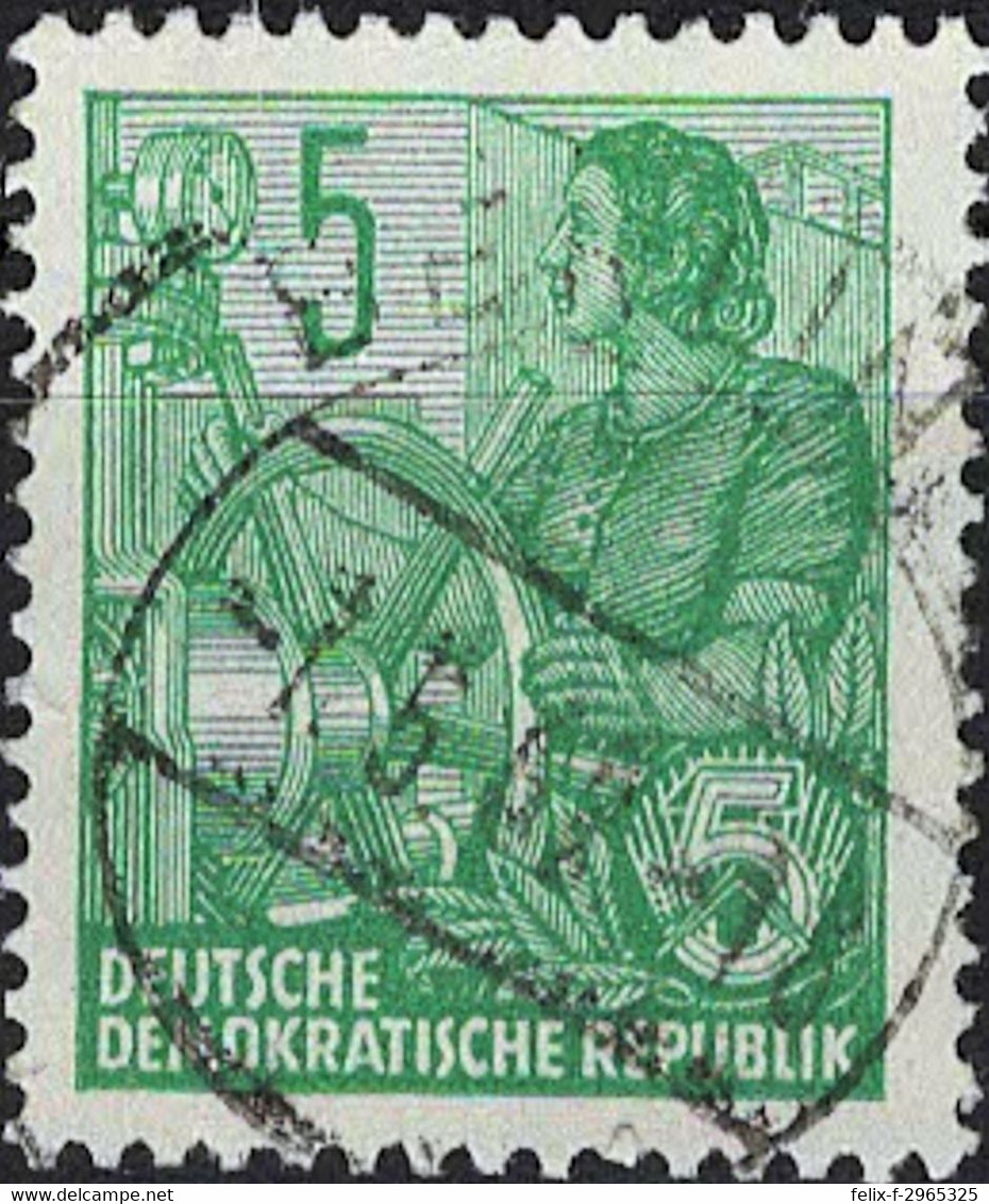 00535 - 008 - 1 MiNr. 406 DDR 1953 Fünfjahrplan (II) - Gebraucht