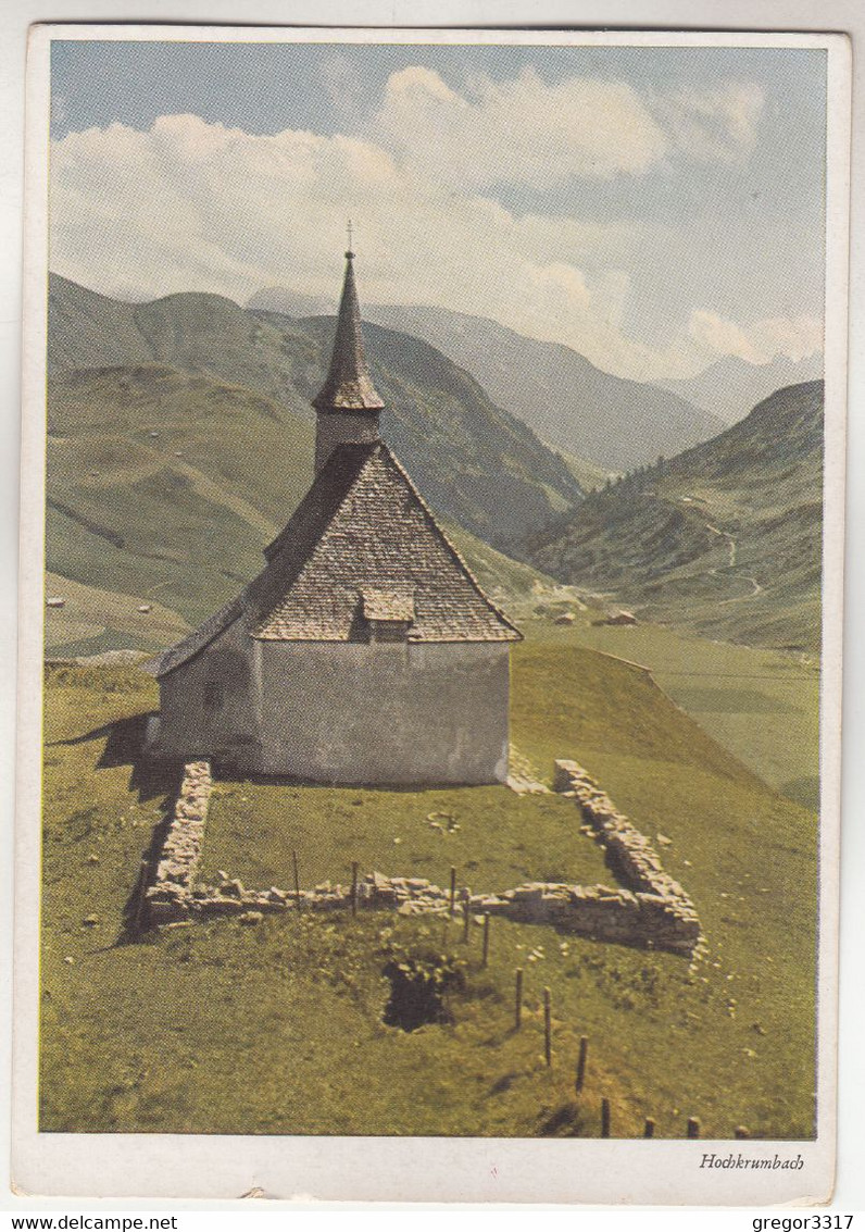 C4207) HOCHKRUMBACH Im Bregenzerwald - Tirol - Vorarlberg - Farbaufnahme Joh. König - Kirche Kapelle - Bregenzerwaldorte