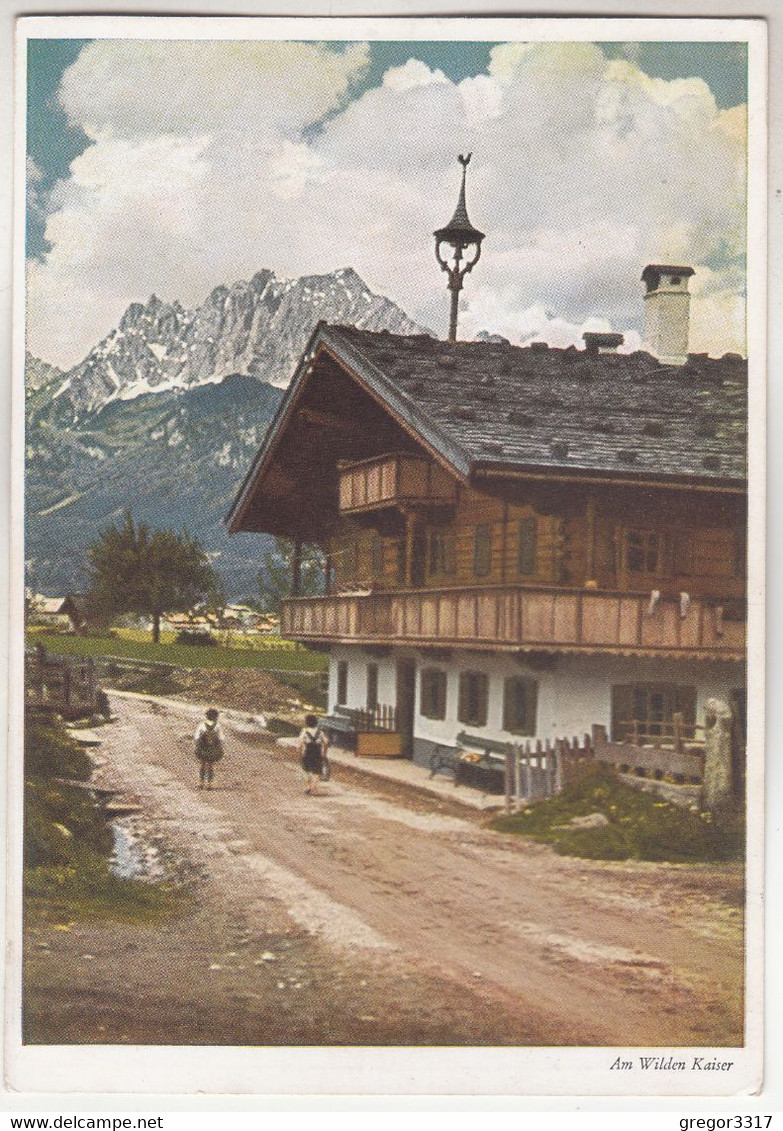 C4208) ST. JOHANN - Almdorf - Tirol Vorarlberg - Farbaufnahme Joh. König  - Haus Kinder Am Wilden Kaiser - St. Johann In Tirol