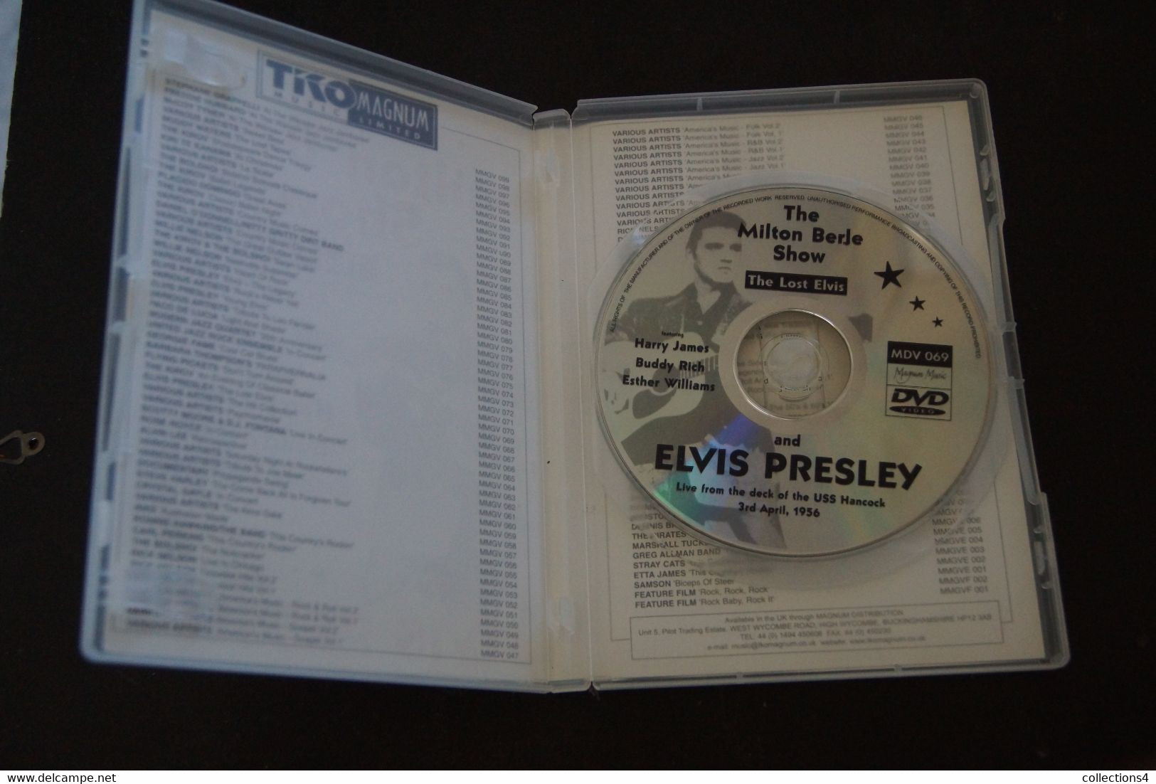 ELVIS PRESLEY THE MILTON BERLE SHOW LIVE APRIL 1956 DVD  VALEUR+ - DVD Musicaux