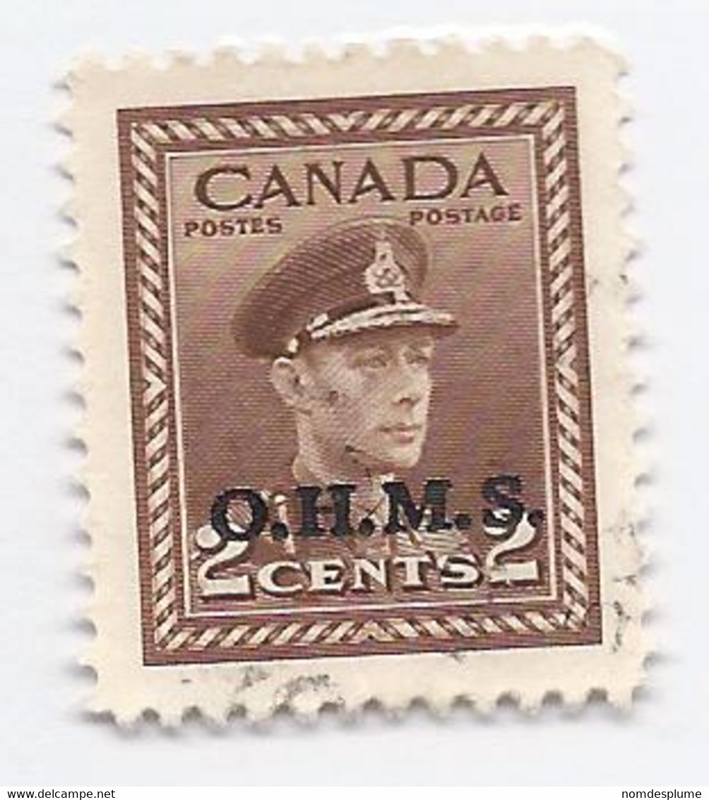 16323) Canada War Issue OHMS - Overprinted