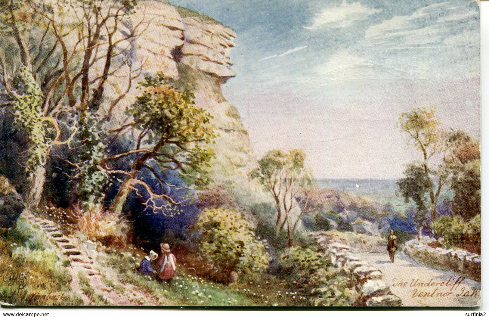 HENRY WIMBUSH - TUCKS 7586 - THE UNDERCLIFF, VENTNOR - Wimbush