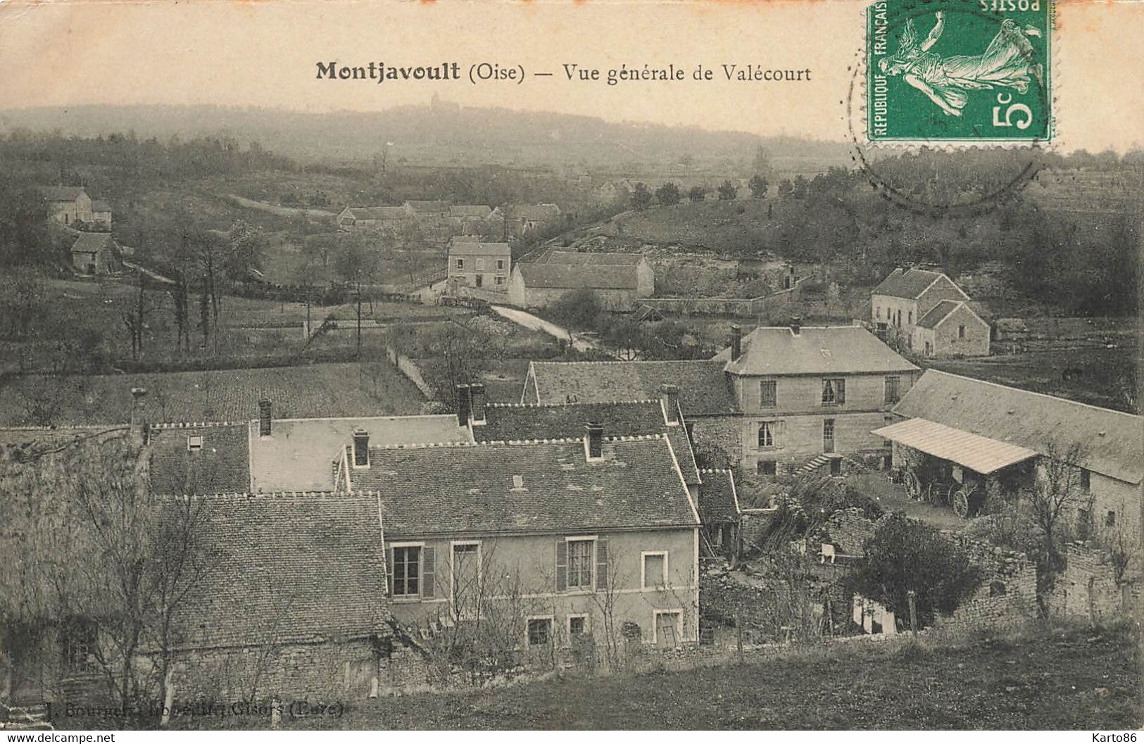 Montjavoult * Vue Générale De Valécourt * Coin Du Village , Une Ferme - Montjavoult