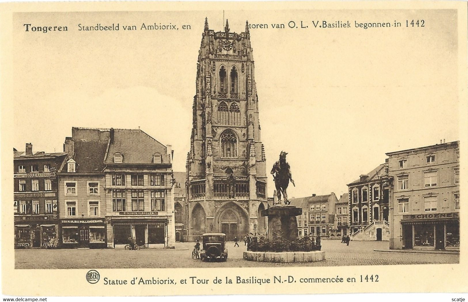 Tongres    -     Standbeeld Van Ambiorix, En .... - Tongeren