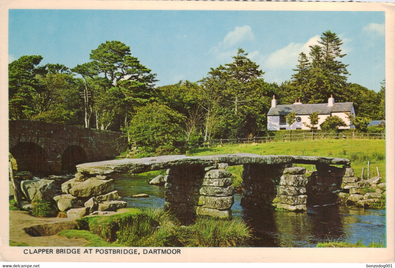 Clapper Bridge At Postbridge, Dartmoor, Devon. Unposted - Dartmoor