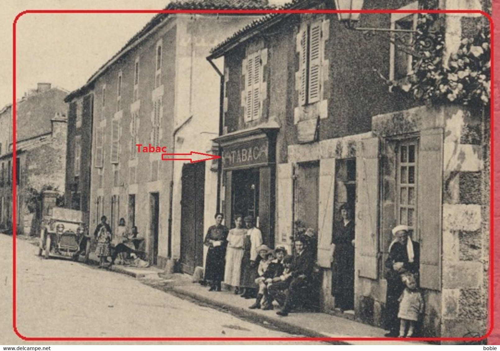 La Villedieu-du-Clain Dépt. Vienne : Rue Principale - Commerce : Tabac - 1923 - La Villedieu Du Clain