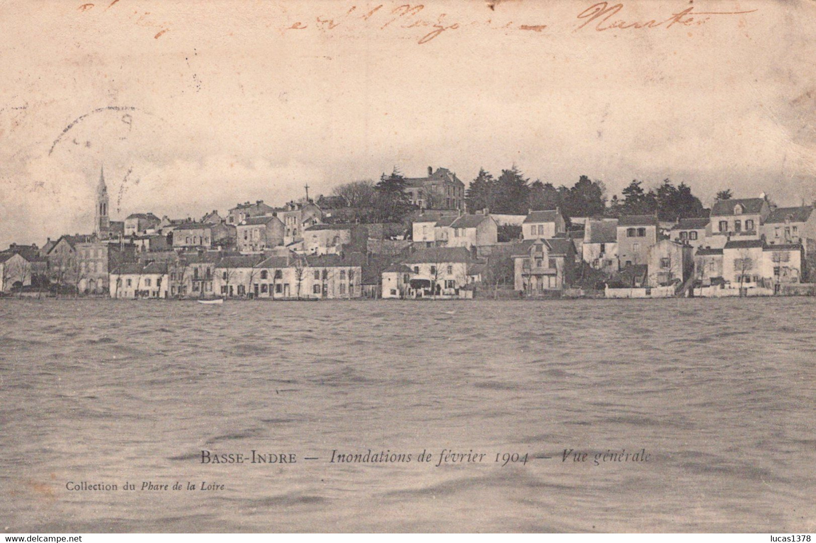 44 / INONDATIONS DE FEVRIER 1904 / BASSE INDRE / VUE GENERALE - Basse-Indre