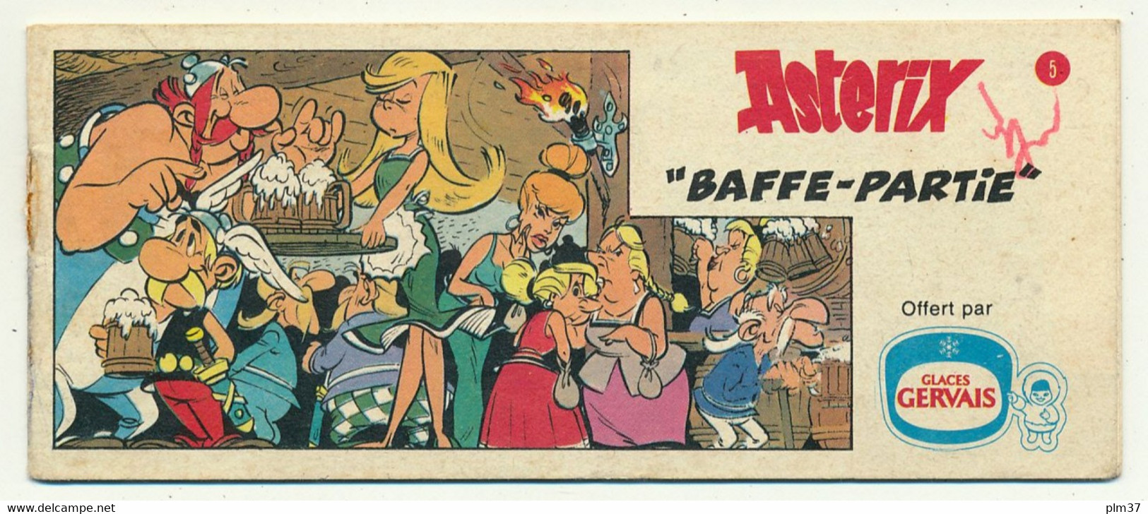 ASTERIX - Micro Album "Baffe-Partie" , Offert Par Les Glaces Gervais - Astérix