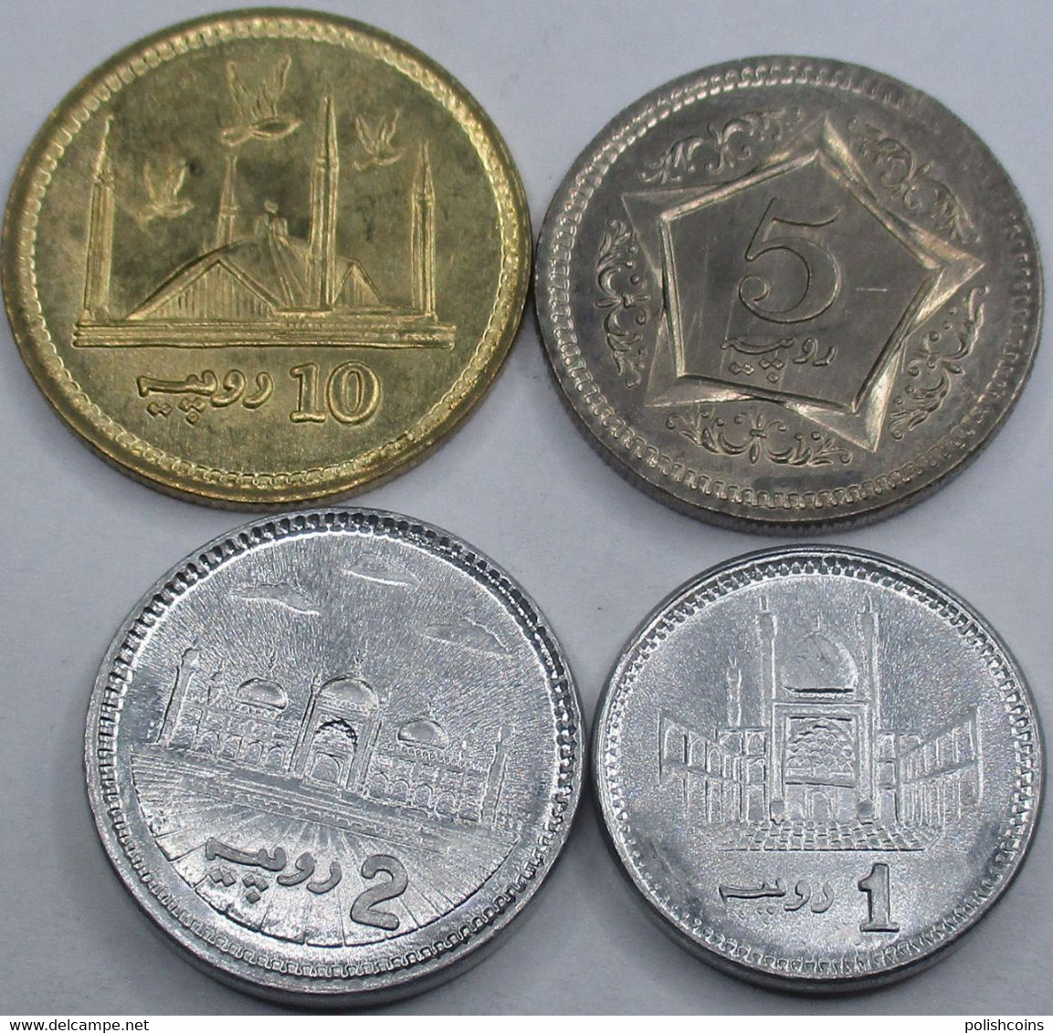 PAKISTAN Different Years Set 4 Coins UNC - Pakistan