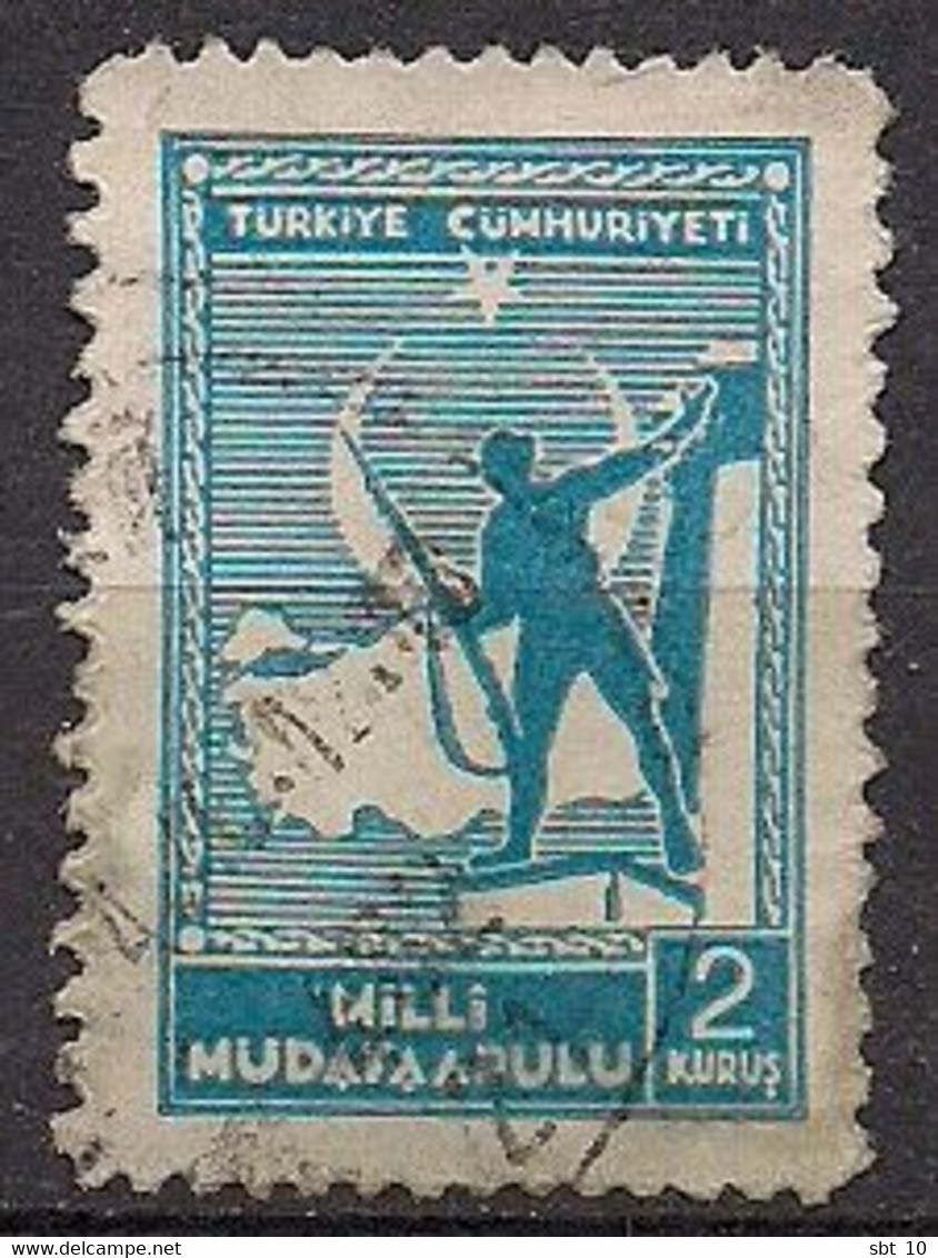 Turkey 1941-44 - Soldier And Map Of Turkey Scott#RA50 - Used - Usati