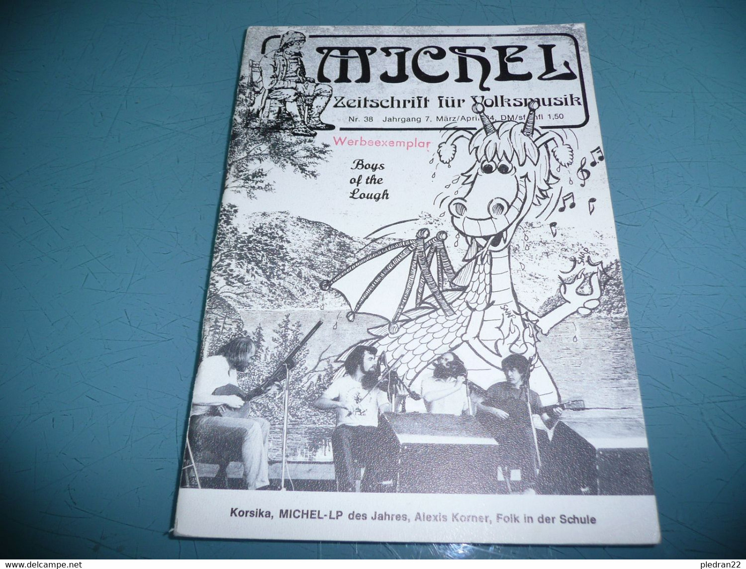 FANZINE REVUE MICHEL ZEITSCHRIFT FUR VOLKSMUSIK MUSIQUE POPULAIRE FOLKLORE N° 38 MARS AVRIL 1984 - Music