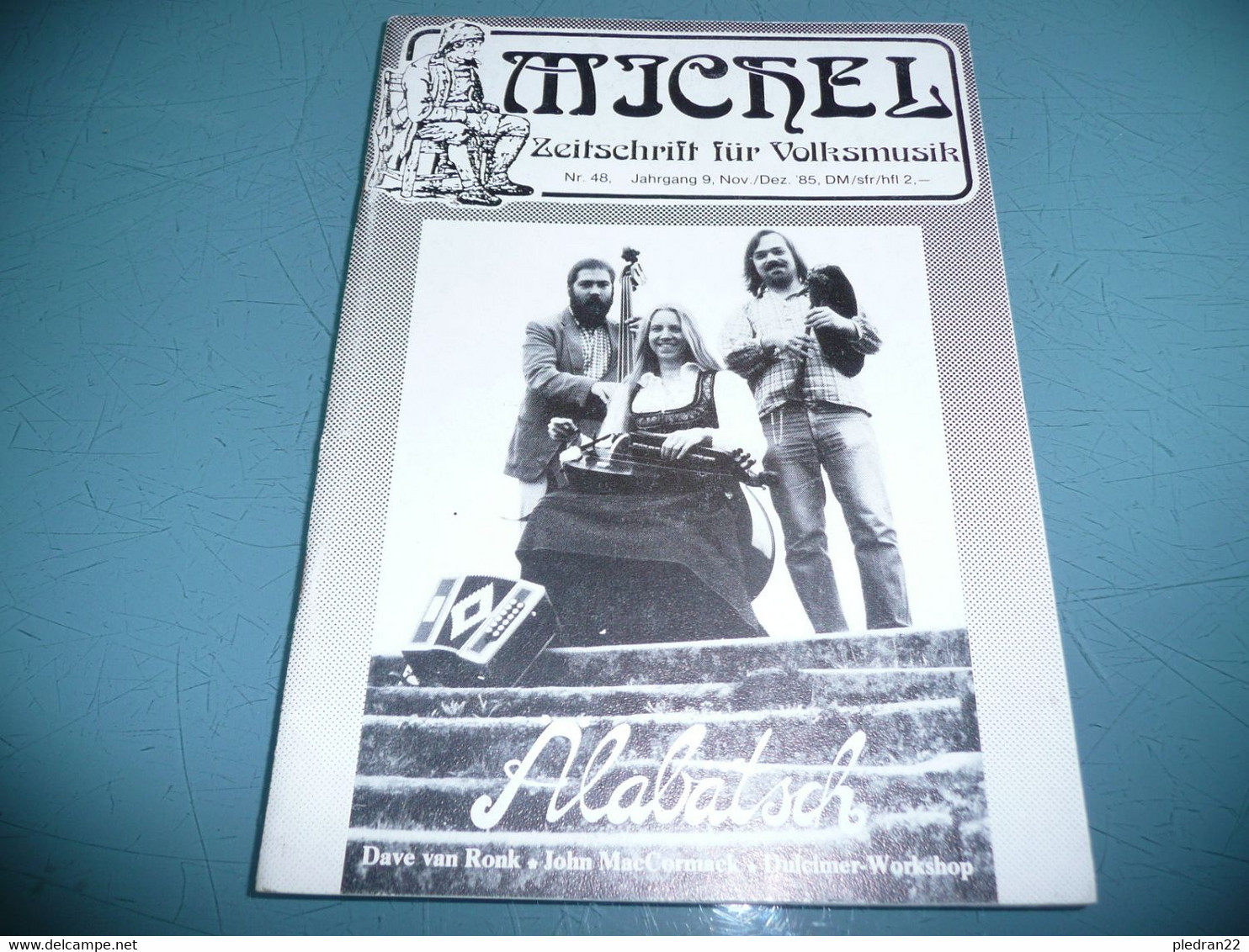 FANZINE REVUE MICHEL ZEITSCHRIFT FUR VOLKSMUSIK MUSIQUE POPULAIRE FOLKLORE N° 48 NOVEMBRE DECEMBRE 1985 - Musik