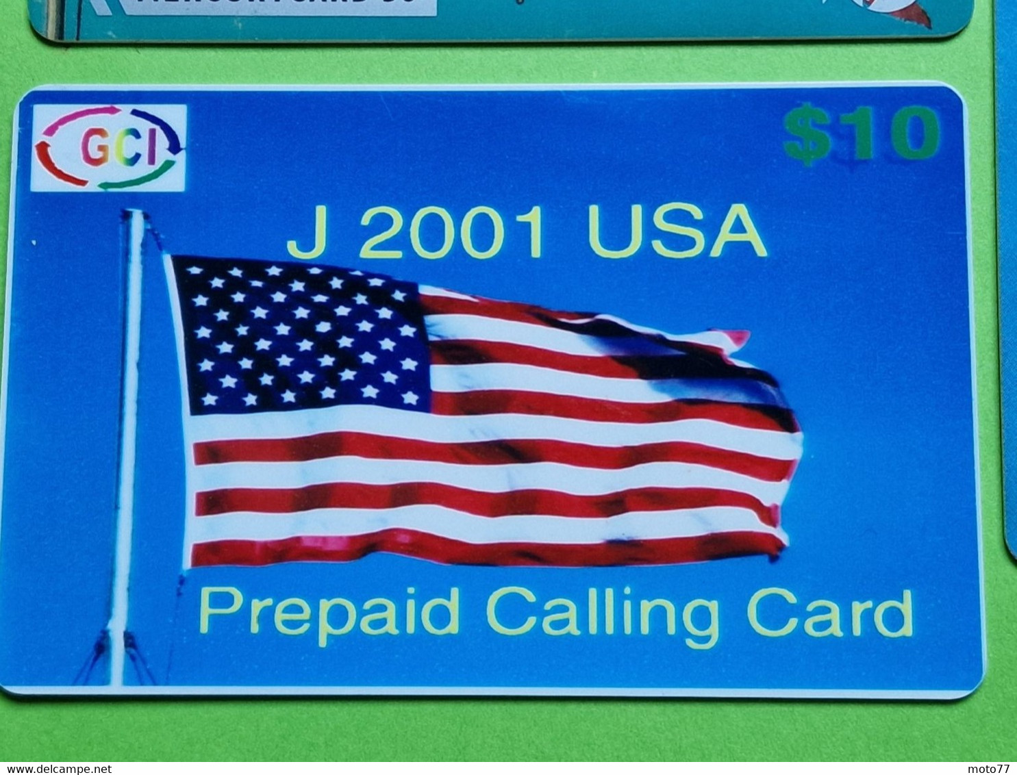 Lot 4 Cartes Téléphonique VIDE - Cabine Téléphone Prépayées - AIGLE Etats-Unis Oiseau Rapace COQ Français DRAPEAU - Aigles & Rapaces Diurnes