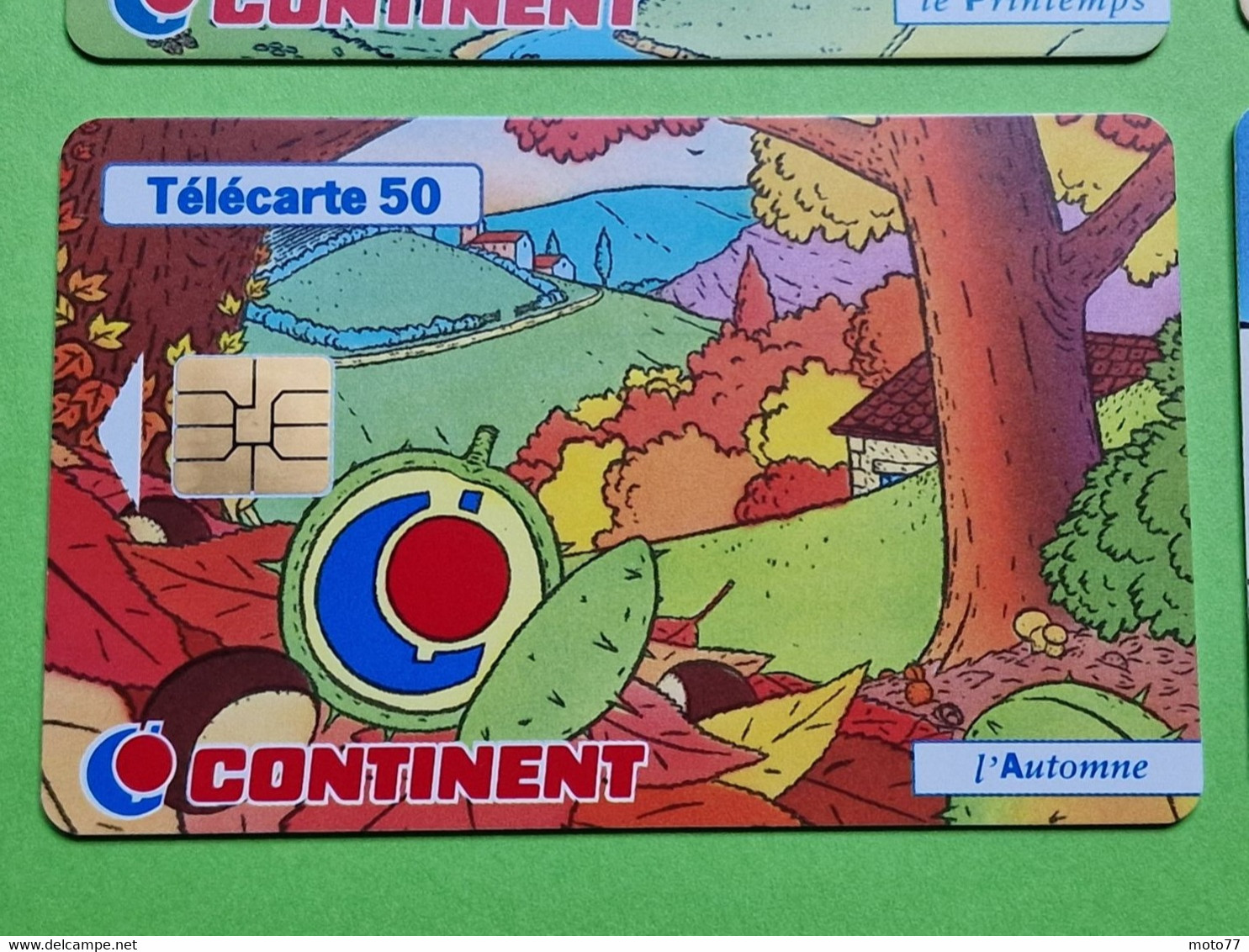 Lot Série Des 4 Cartes Téléphonique De France - VIDE - Télécarte Cabine Téléphone - CONTINENT - Les 4 Saisons - 1997 98 - Seasons