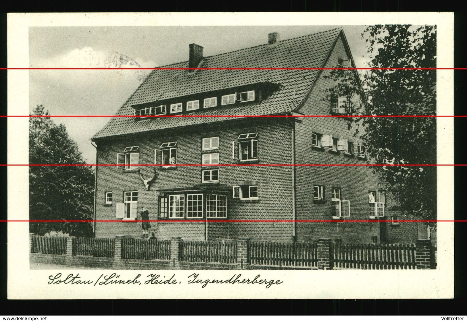 Orig. Foto AK Um 1945 ?  Jugendherberge Soltau Lüneburger Heide - Soltau