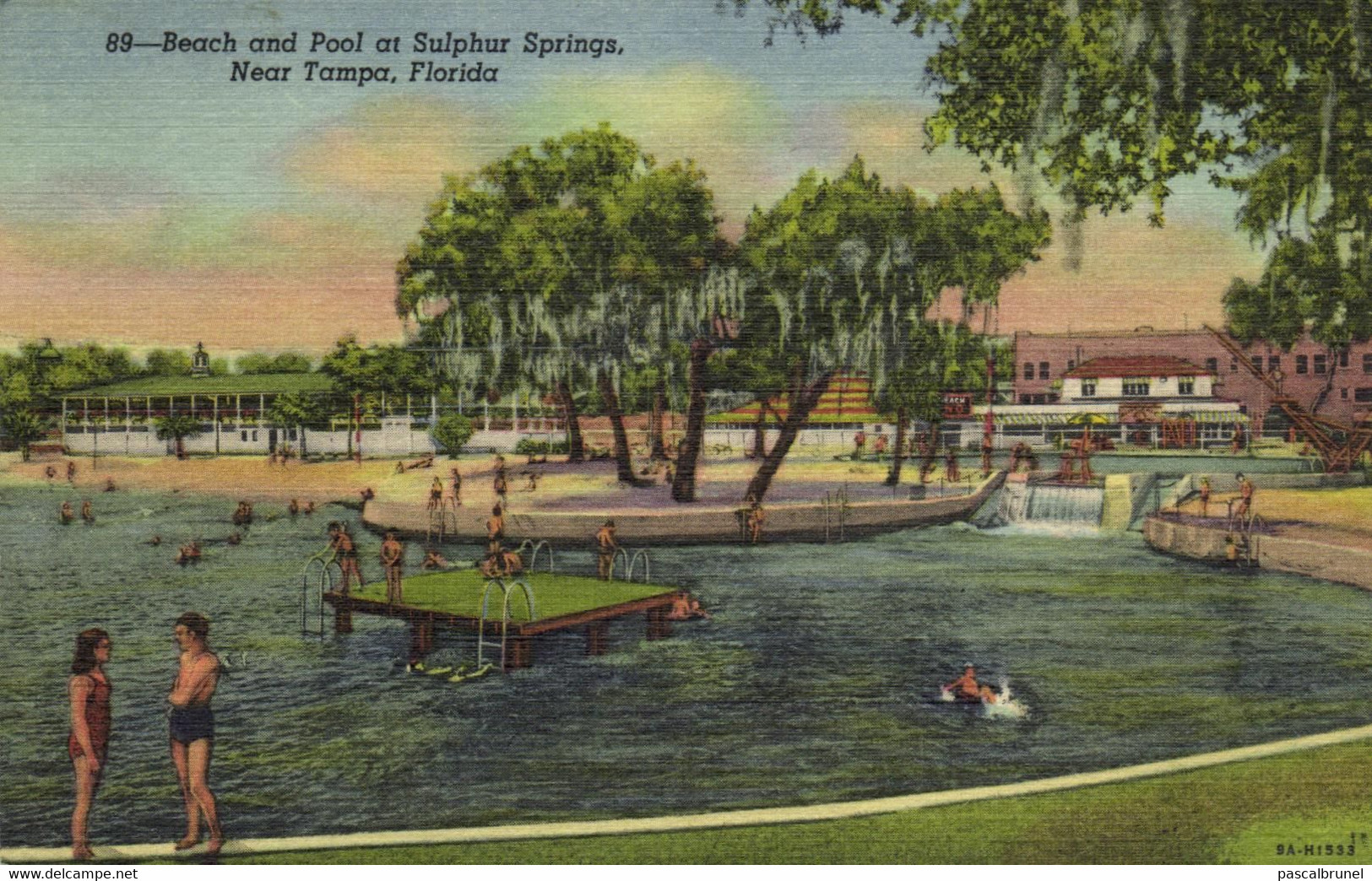 TAMPA - BEACH AND POOL AT SULPHUR SPRINGS - NEAR TAMPA - Tampa