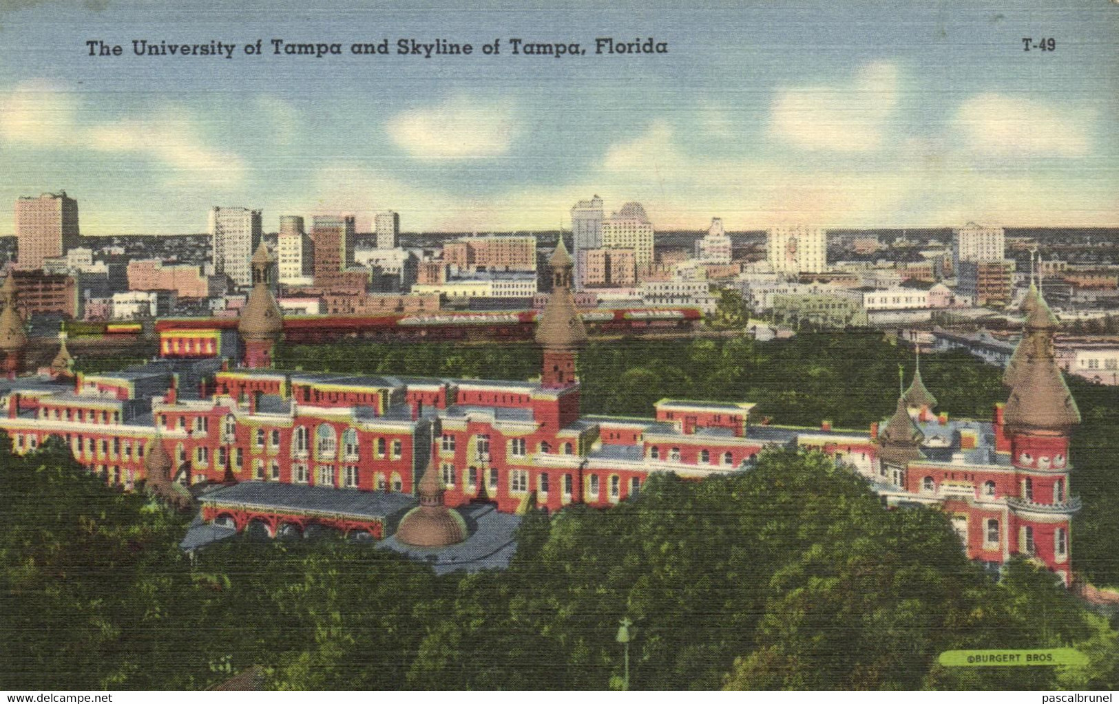 TAMPA - THE UNIVERSITY OF TAMPA AND SKYLINE OF TAMPA - Tampa