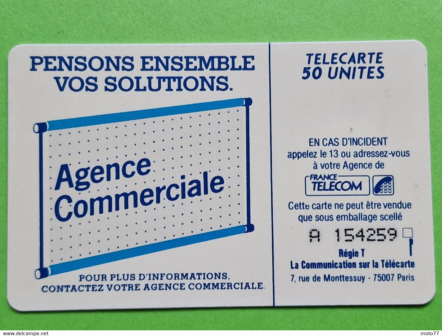 Deuxième Période De Carte Téléphonique De France - VIDE - Télécarte Cabine Téléphone France Télécom - Telecom