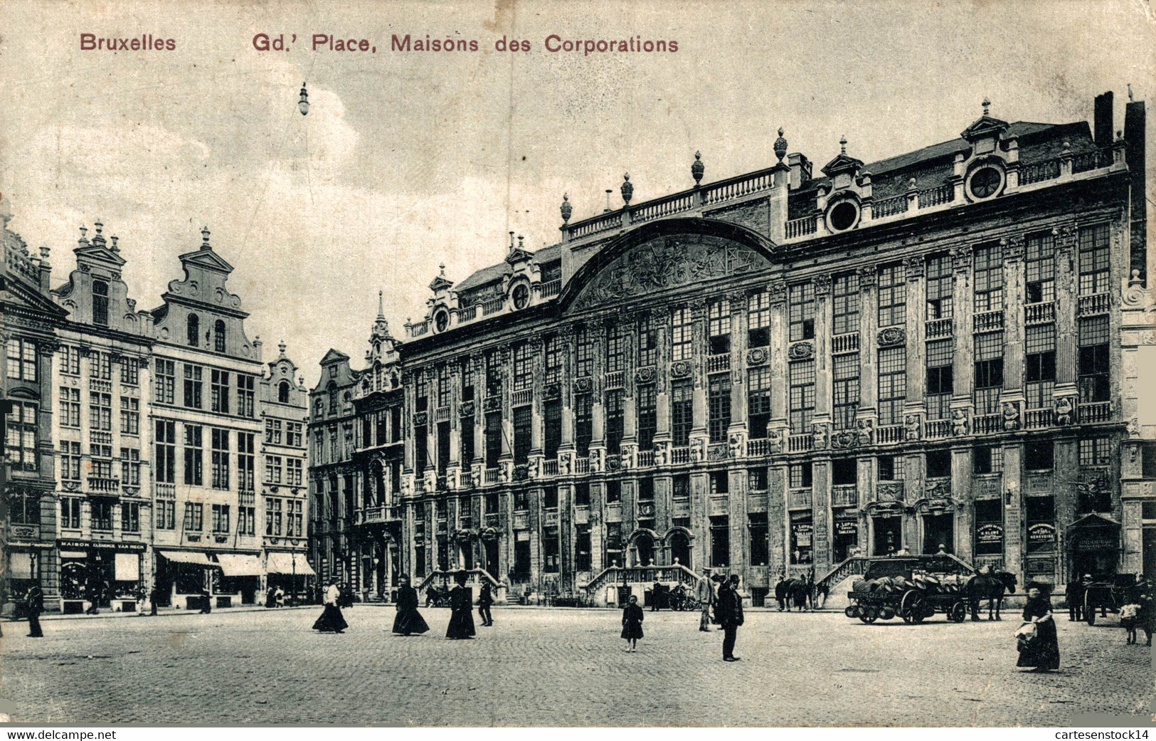 N°36649 Z -cpa Bruxelles -place , Maisons Des Corporations- - Marktpleinen, Pleinen