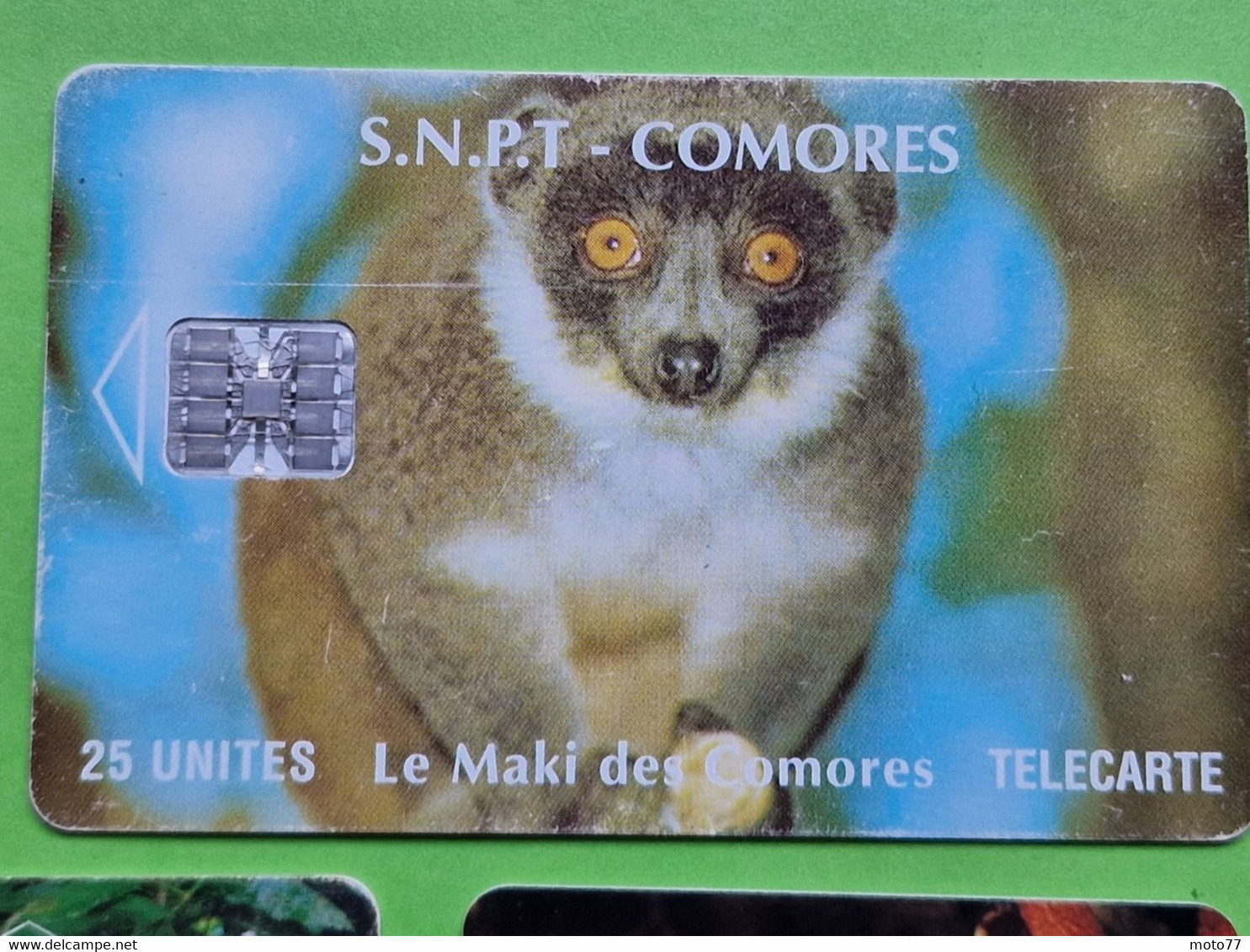 Lot 5 Cartes Téléphonique MADAGASCAR Et COMORES - VIDE - Télécarte Cabine Téléphone - LÉMURIENS - 2000 - Madagascar