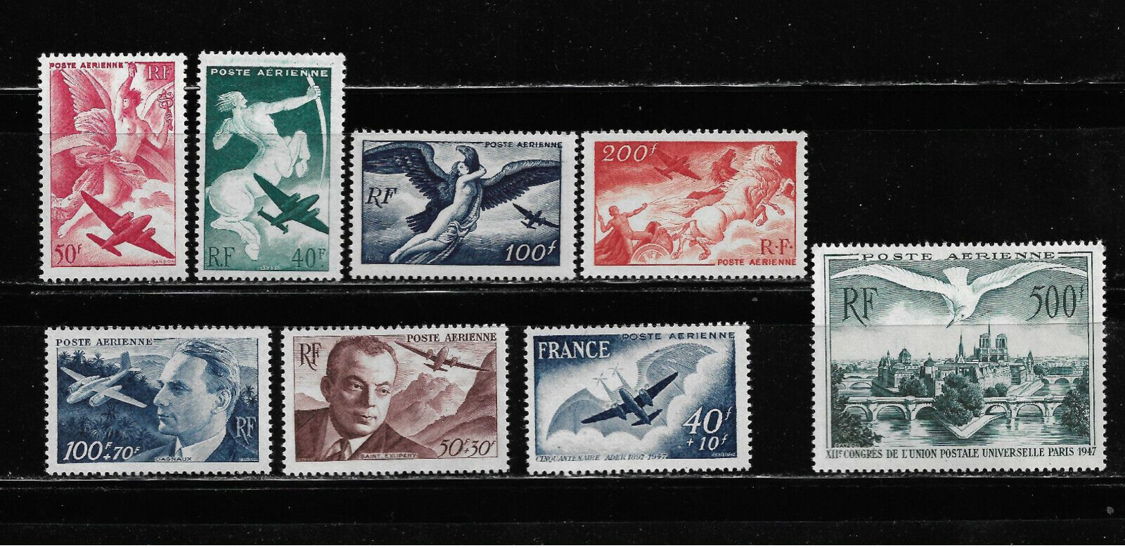 FRANCIA, SERIES CORREO AÉREO IVERT 16/23 INCLUSIVE. MNH. - Autres & Non Classés