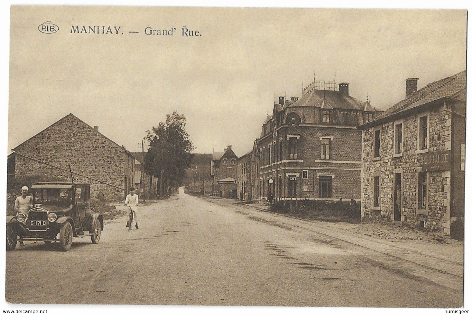 MANHAY  --  Grand' Rue ( Automobile Ancienne ) - Manhay