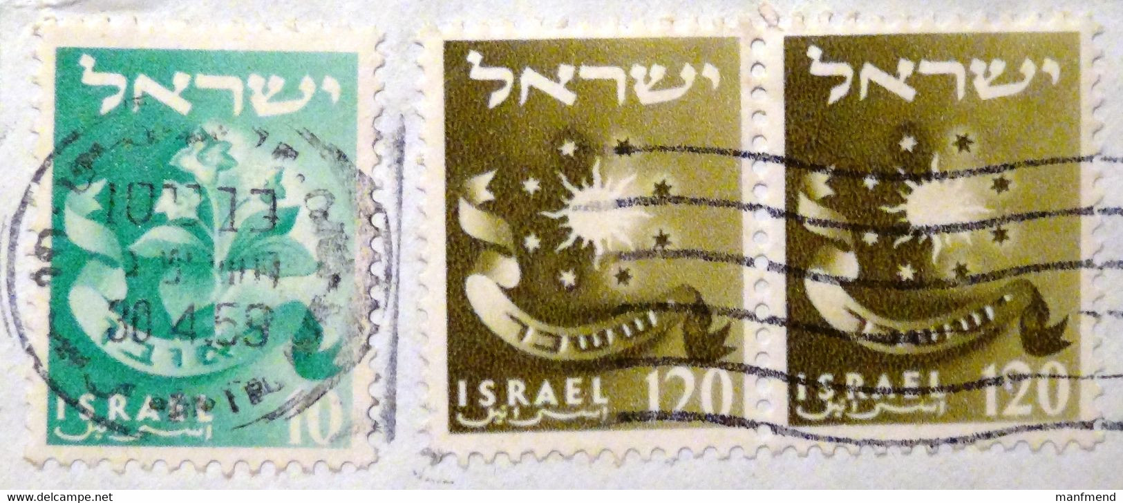 Israel - 1955/56 - Mi:IL 119, 127 Sn:IL 105,113, Yt:IL 97,105 O- Look Scan - Used Stamps (without Tabs)