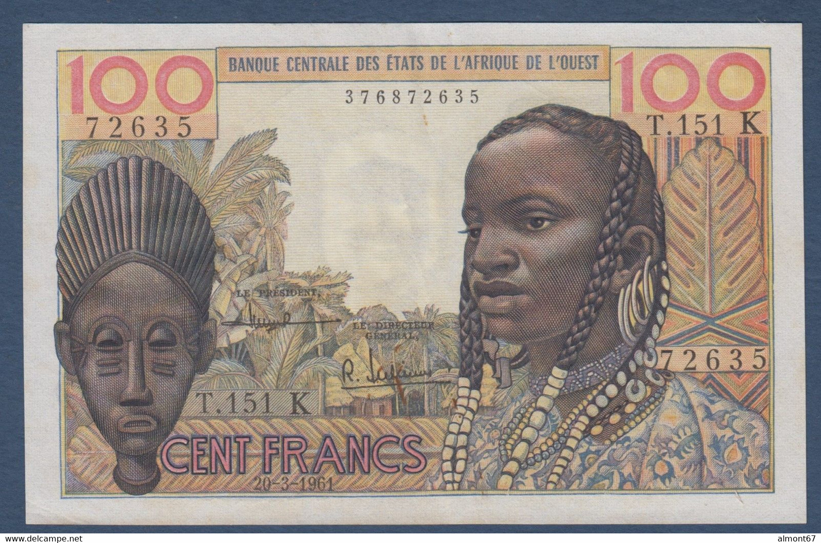 SENEGAL  ( Lettre K ) 100 Francs Etats De L' Afrique De L'Ouest - Senegal