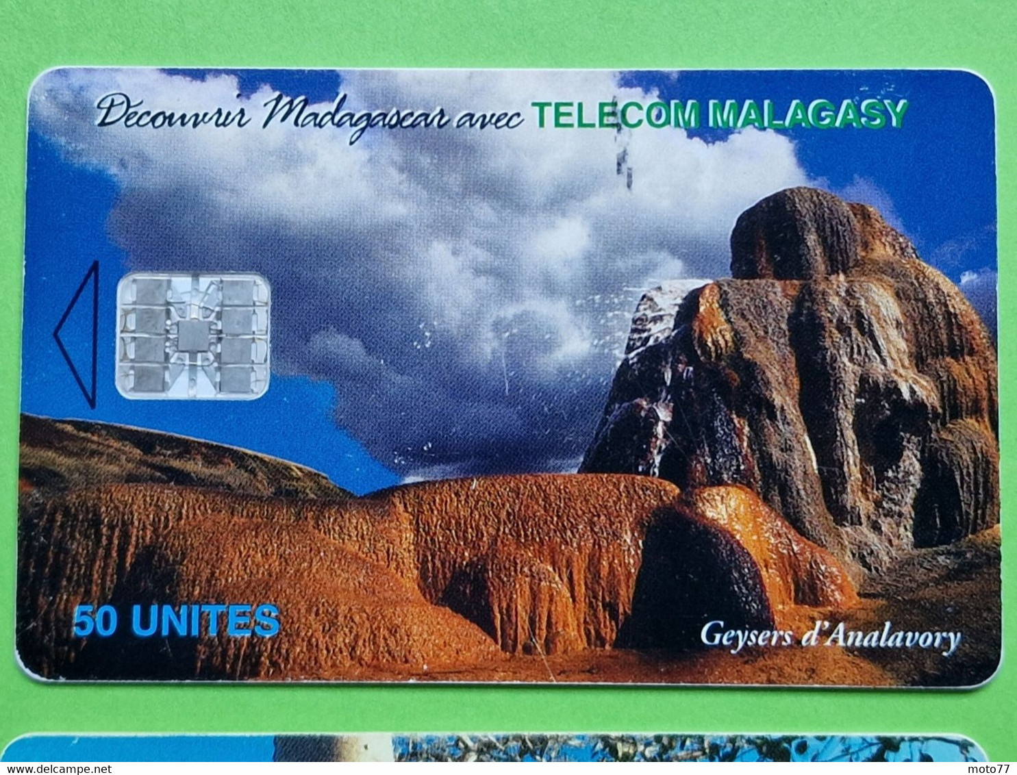 Lot 4 Cartes Téléphonique MADAGASCAR - VIDE - Télécarte Cabine Téléphone - Paysage Geysers Rizières Baobabs Stingy - Madagaskar