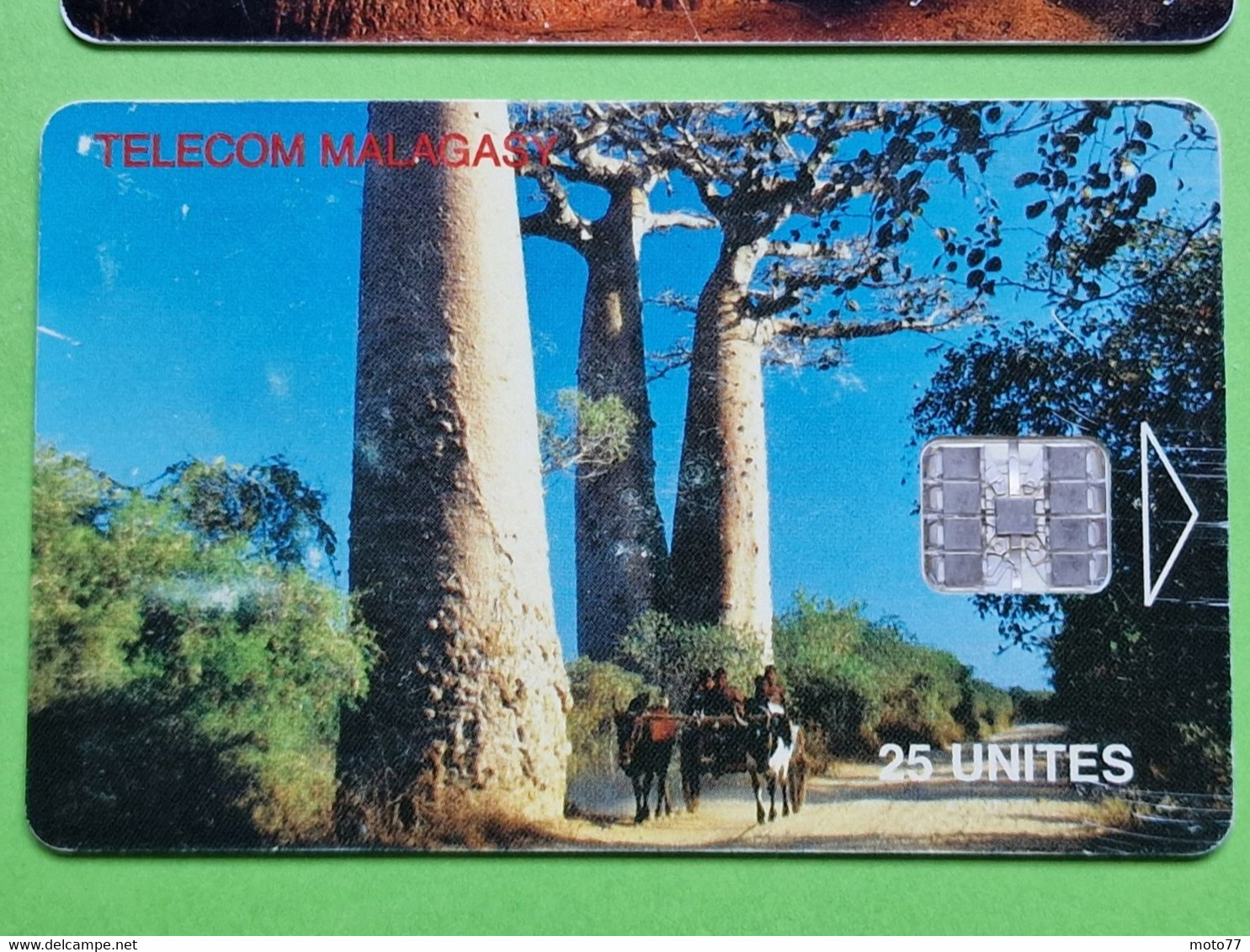 Lot 4 Cartes Téléphonique MADAGASCAR - VIDE - Télécarte Cabine Téléphone - Paysage Geysers Rizières Baobabs Stingy - Madagaskar