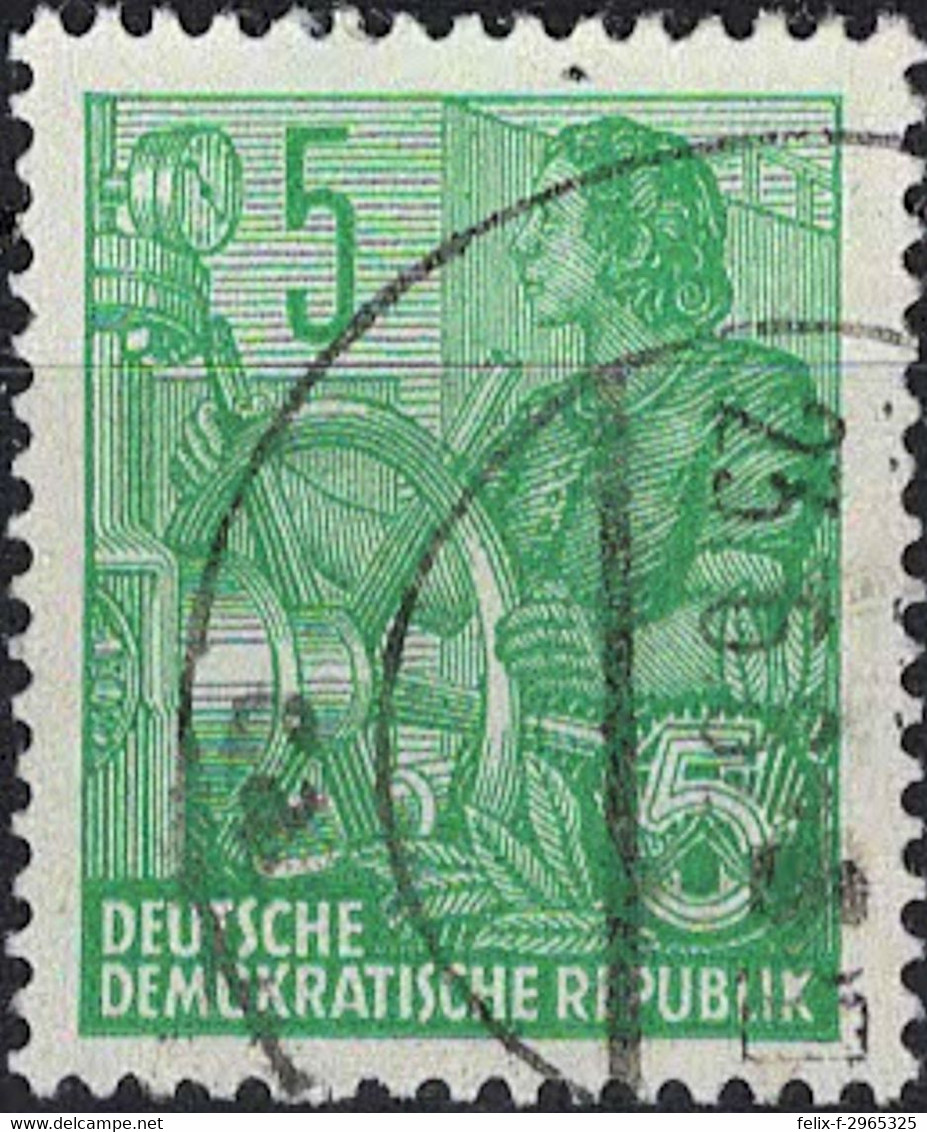 00536 - 009 - 1 MiNr. 406 DDR 1953 Fünfjahrplan (II) - Gebraucht