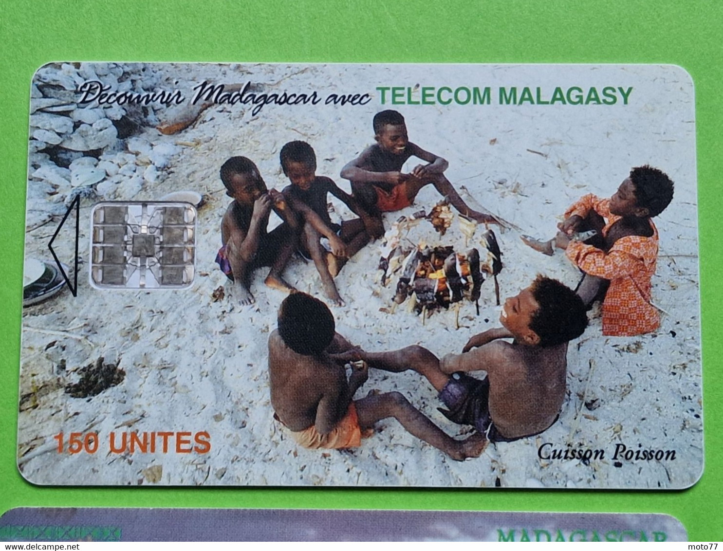Lot 4 Cartes Téléphonique MADAGASCAR - VIDE - Télécarte Cabine Téléphone - Paysages Cuisson Poissons 1999 - Madagaskar